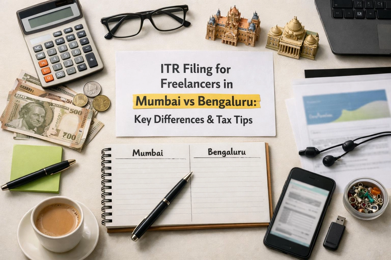 ITR Filing for Freelancers in Mumbai vs Bengaluru: Key Differences & Tax Tips