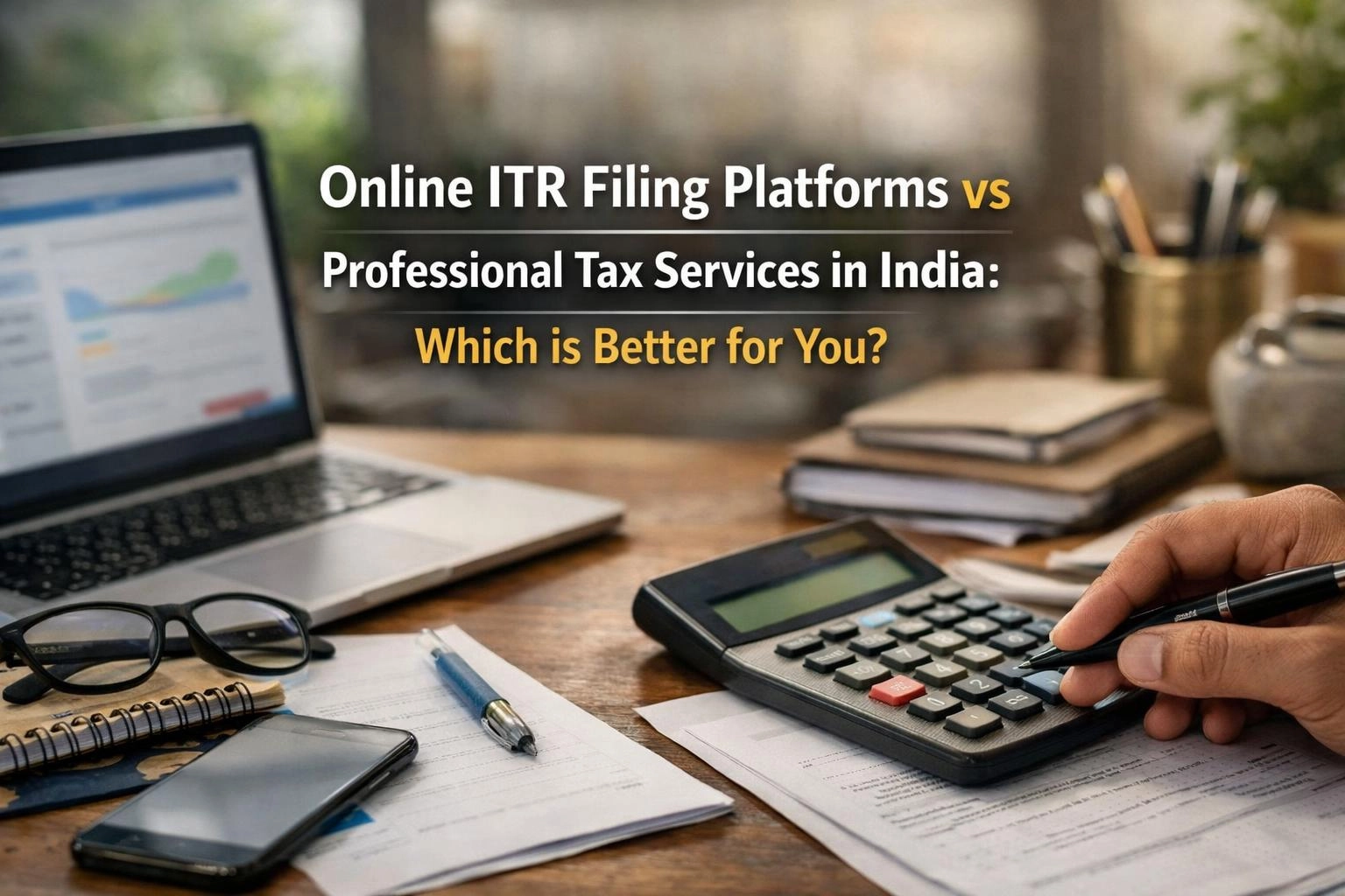 Online ITR Filing Platforms vs Professional Tax Services in India: Which is Better for You?