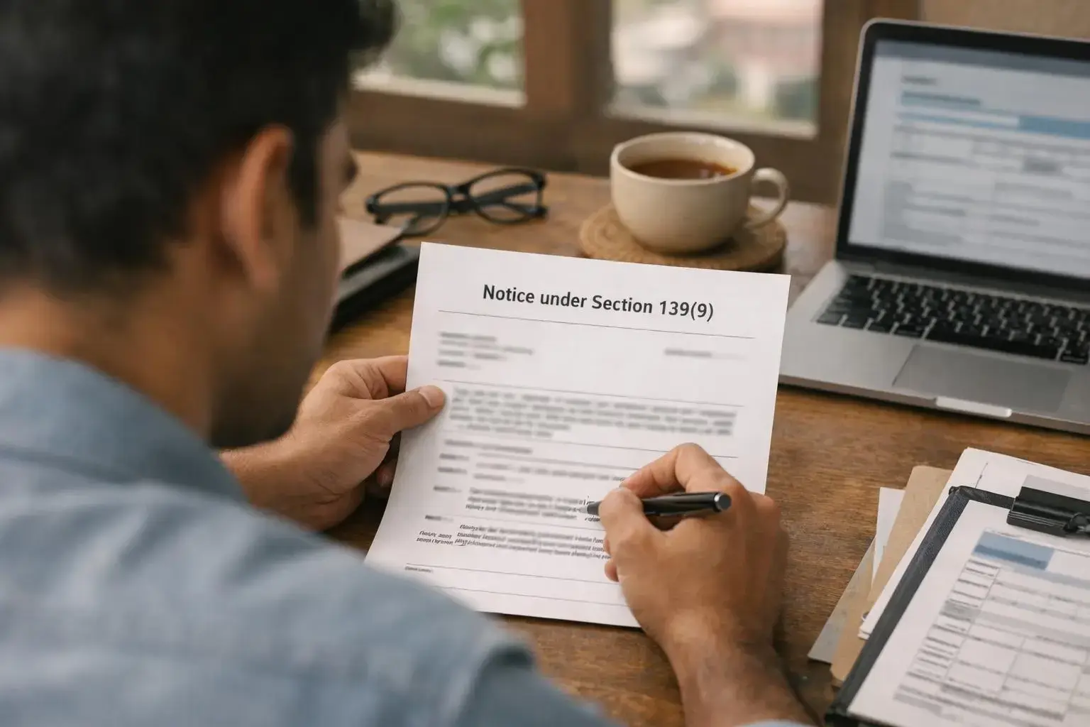 How Notice under Section 139(9) applies to ITR Filing services in India, India—practical illustration